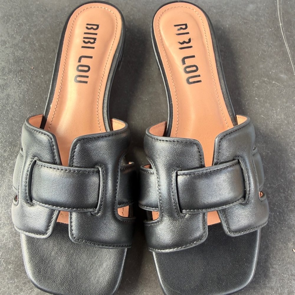 Bibi Lou Black Women's Slide Sandals